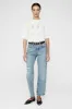 Anine Bing | Kent Tee Smiley - Ivory sold by Sister & Co