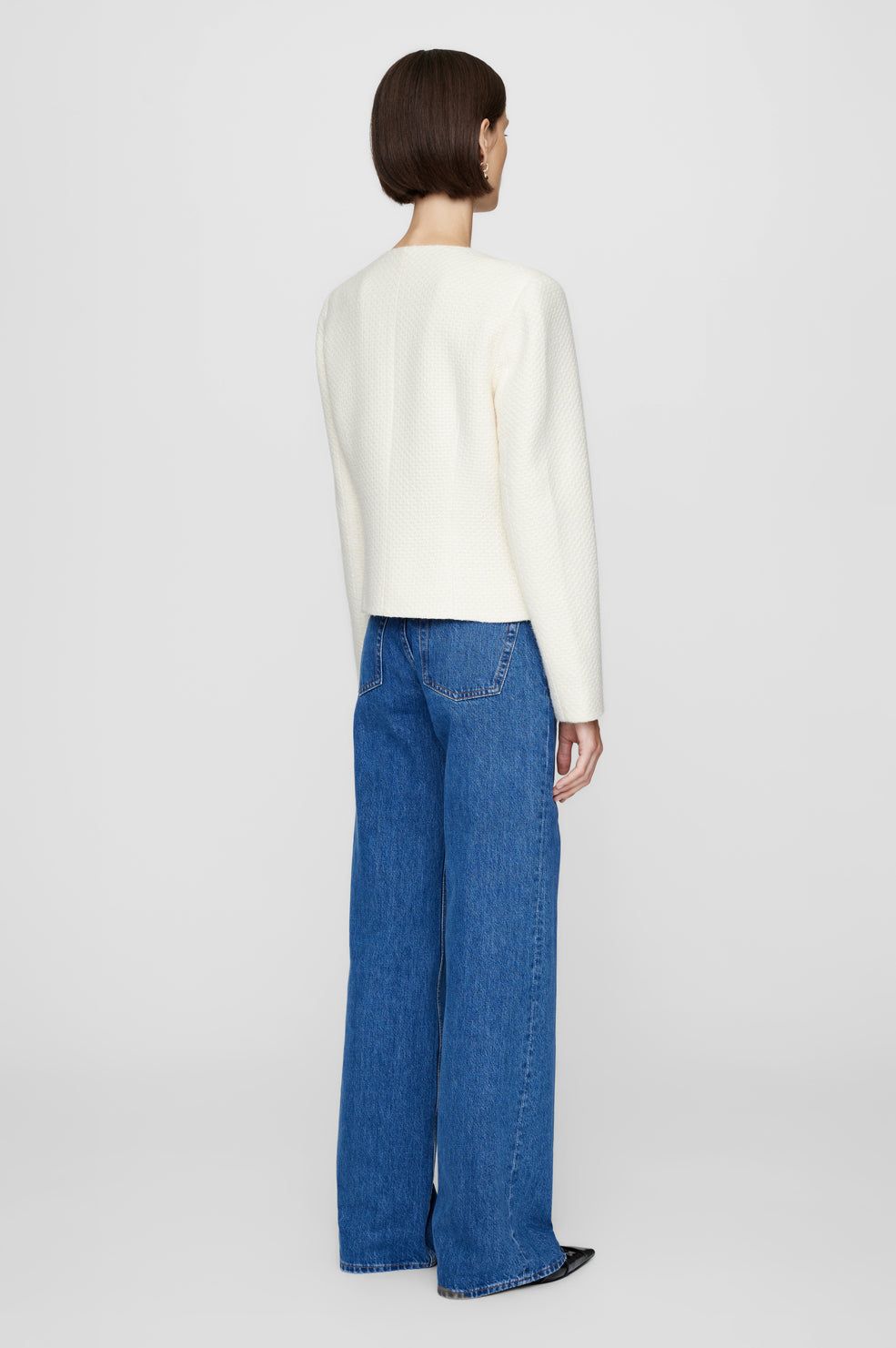 Anine Bing | Anitta Jacket - Ivory Woven sold by Sister & Co product image thumbnail 4