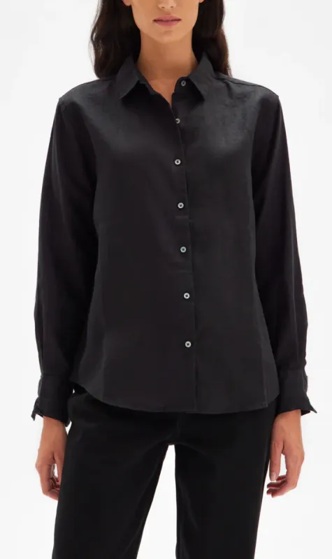 Assembly Label | Xander Long Sleeve Shirt - Black made by Assembly Label