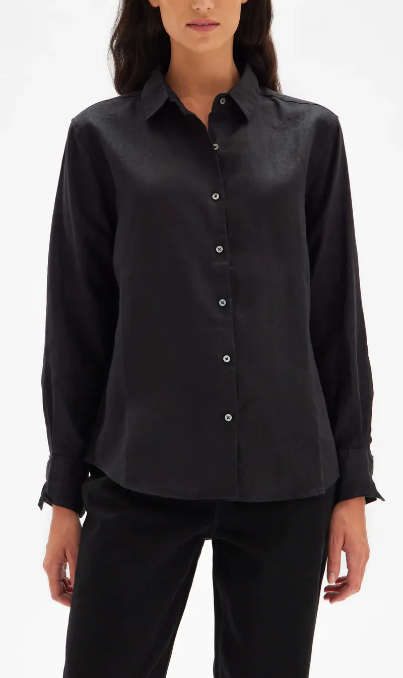 Assembly Label | Xander Long Sleeve Shirt - Black sold by Sister & Co
