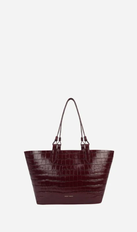 Deadly Ponies | Mr Bandit Tote - Claret Croc made by Sisters & Co