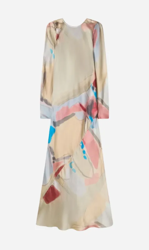 Silk Laundry | Deco Rouleau Dress - Expressionist | Parallel