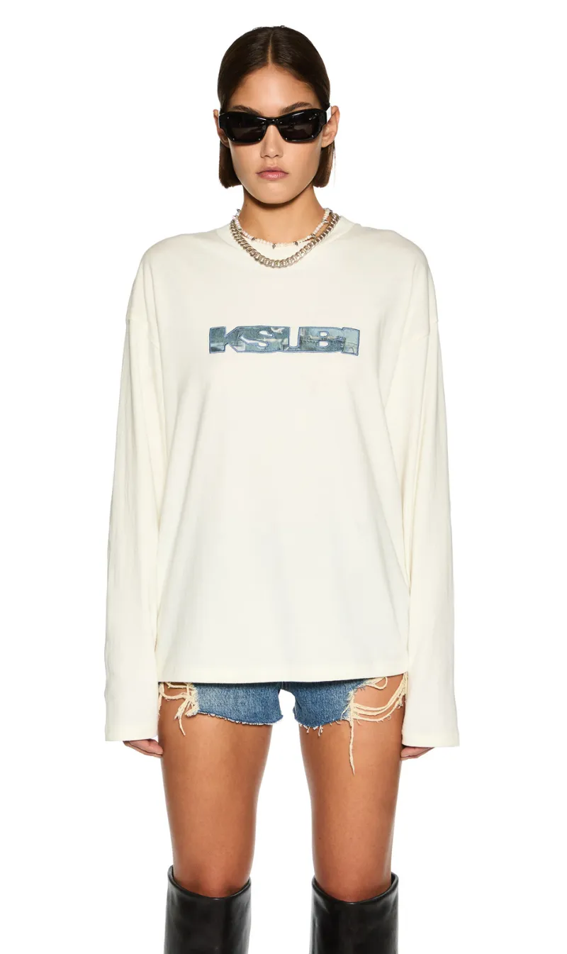 Ksubi | Studio Long Sleeve Tee - Bleach sold by Sister & Co