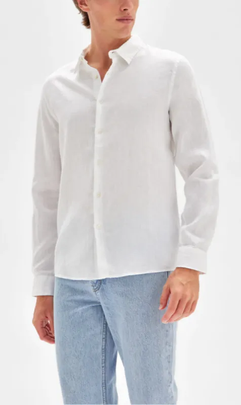 Assembly Label | Casual Long Sleeve Shirt - White sold by Sister & Co