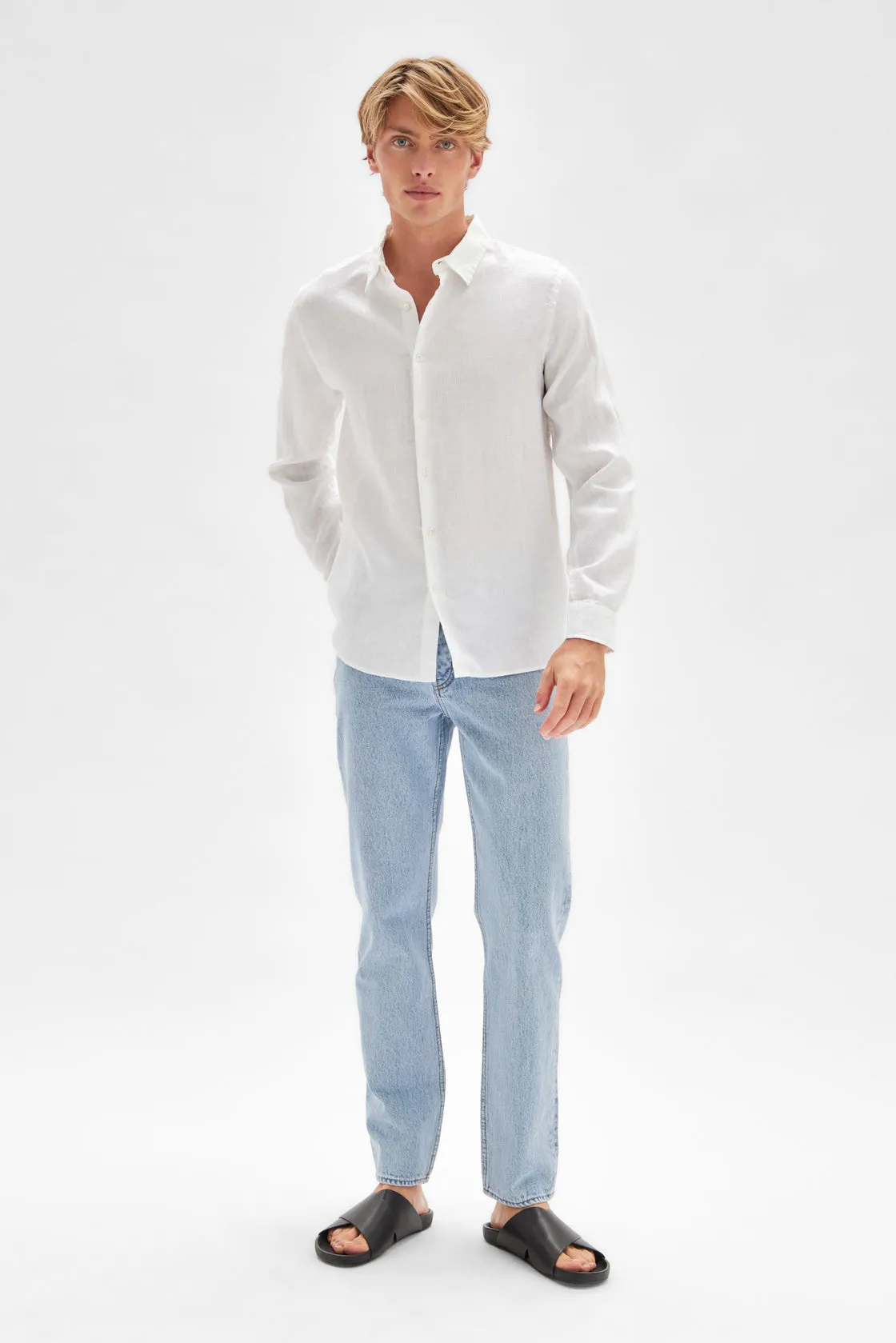 Assembly Label | Casual Long Sleeve Shirt - White sold by Sister & Co product image thumbnail 2