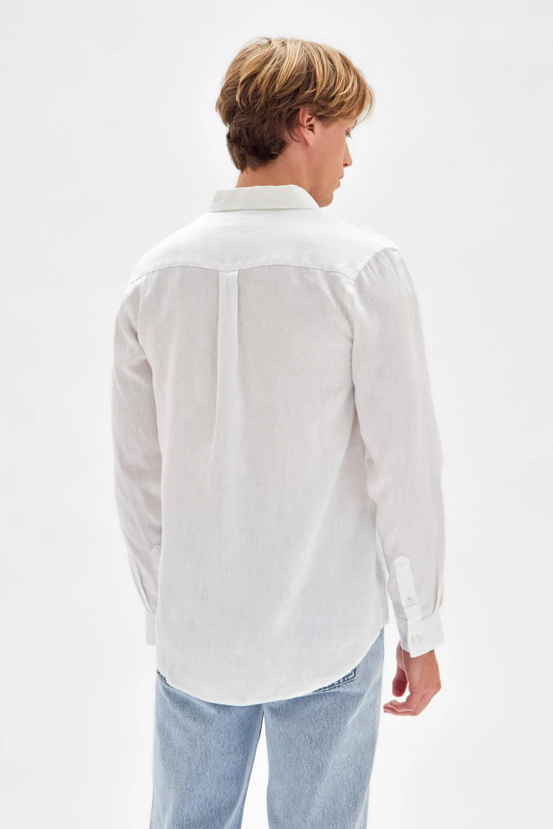 Assembly Label | Casual Long Sleeve Shirt - White sold by Sister & Co product image thumbnail 4