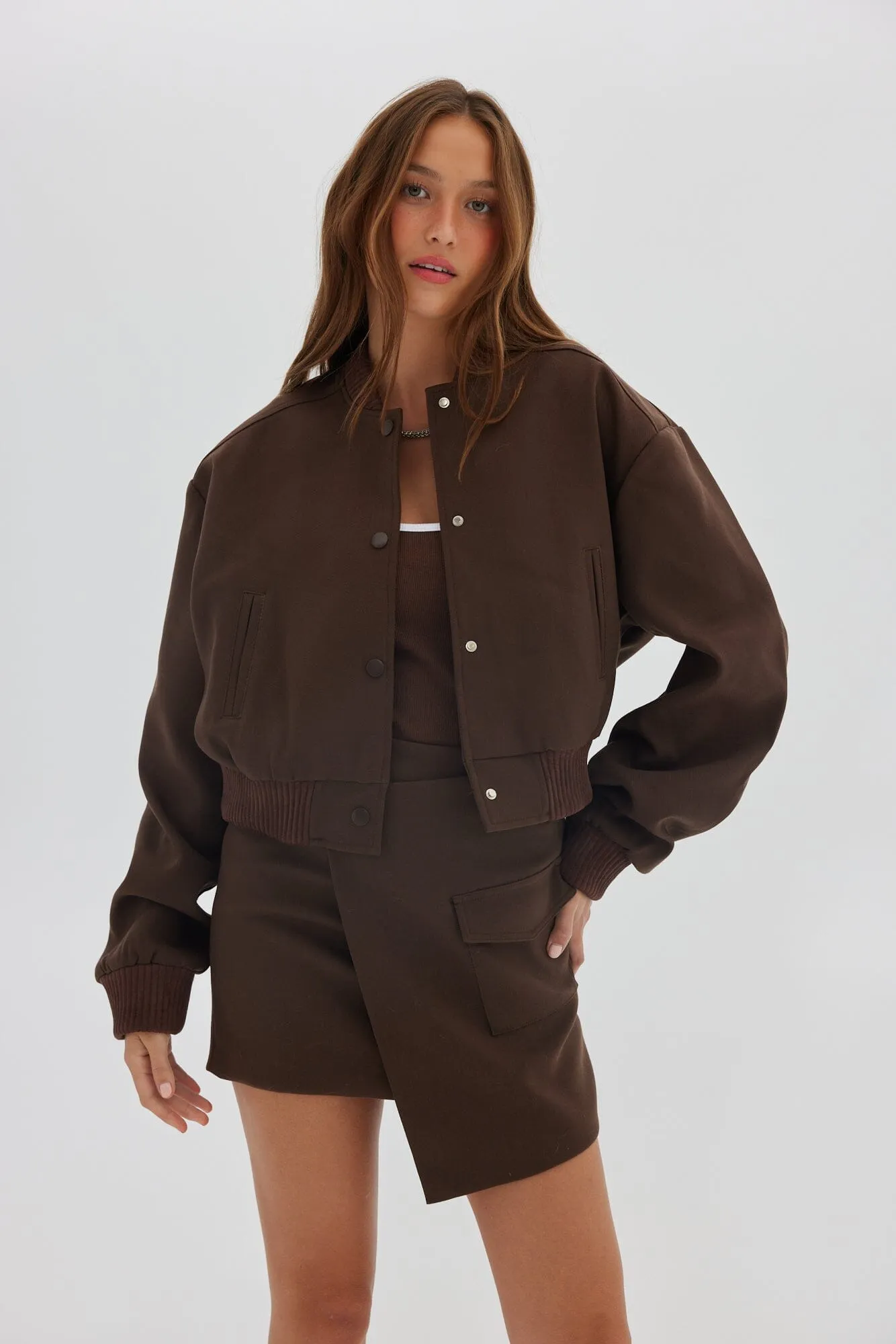 Toast Society | Bomber Jacket - Chocolate sold by Sister & Co product image thumbnail 5
