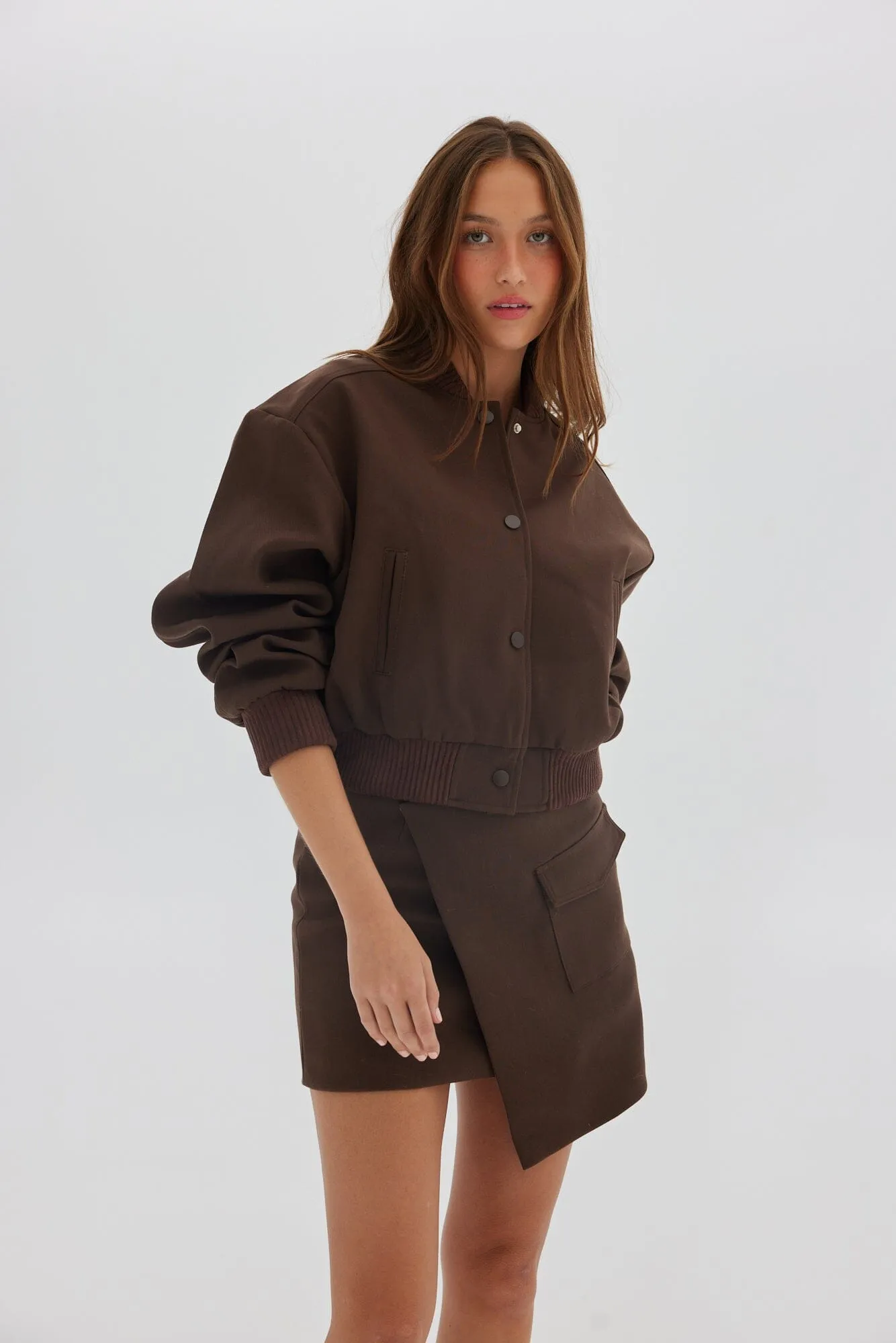 Toast Society | Bomber Jacket - Chocolate sold by Sister & Co product image thumbnail 2