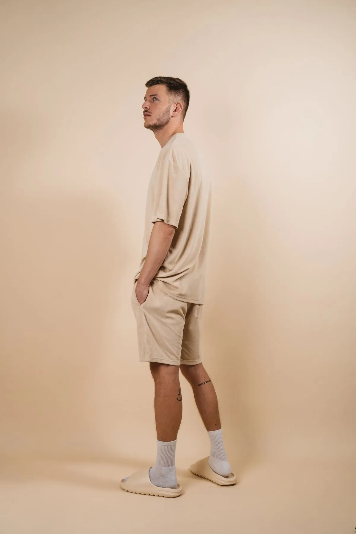 Kore Studios | Terry Cruise Short - Beige sold by Sister & Co product image thumbnail 3