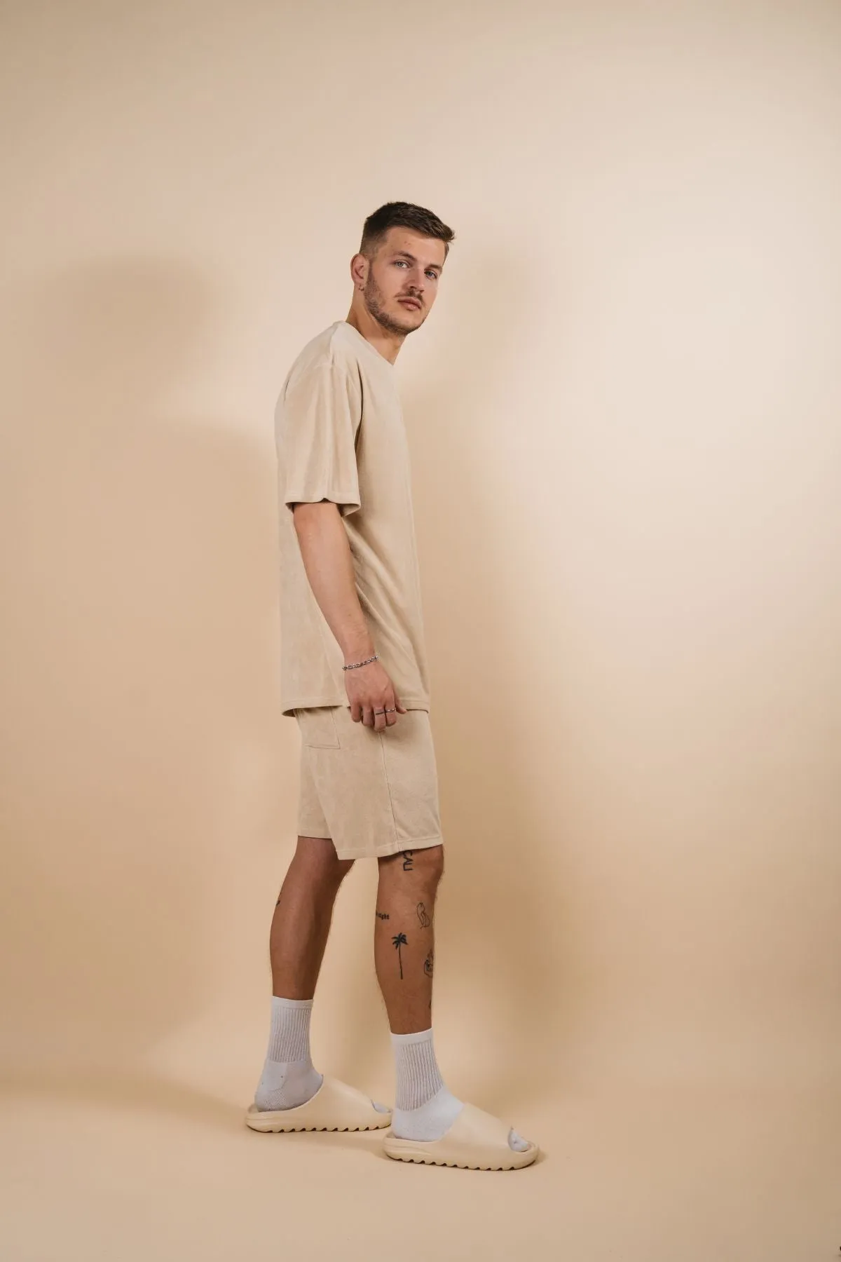 Kore Studios | Terry Cruise Short - Beige sold by Sister & Co product image thumbnail 2