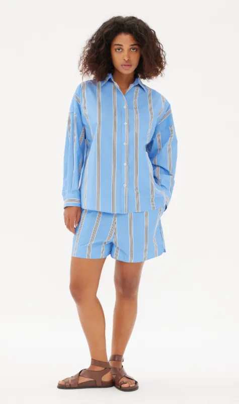 LMND | Chiara Shirt - Ink Blue/White/Black sold by Sister & Co