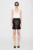 Anine Bing | Soto Skirt - Black Vegan Leather sold by Sister & Co