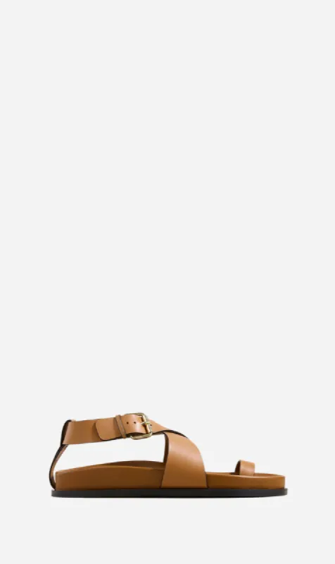 A.Emery | The Dula Sandal - Deep Tan sold by Sister & Co