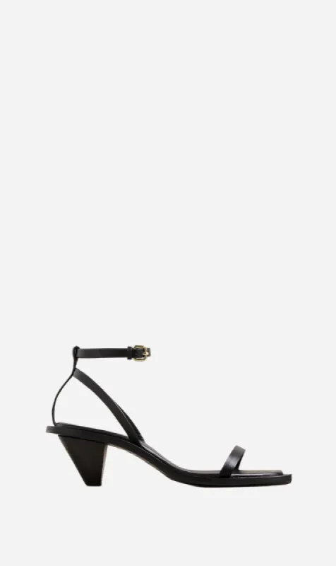 A.Emery | The Irving Heeled Sandal - Black made by Sisters & Co
