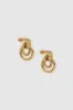 Anine Bing | Double Knot Earrings - Gold sold by Sister & Co
