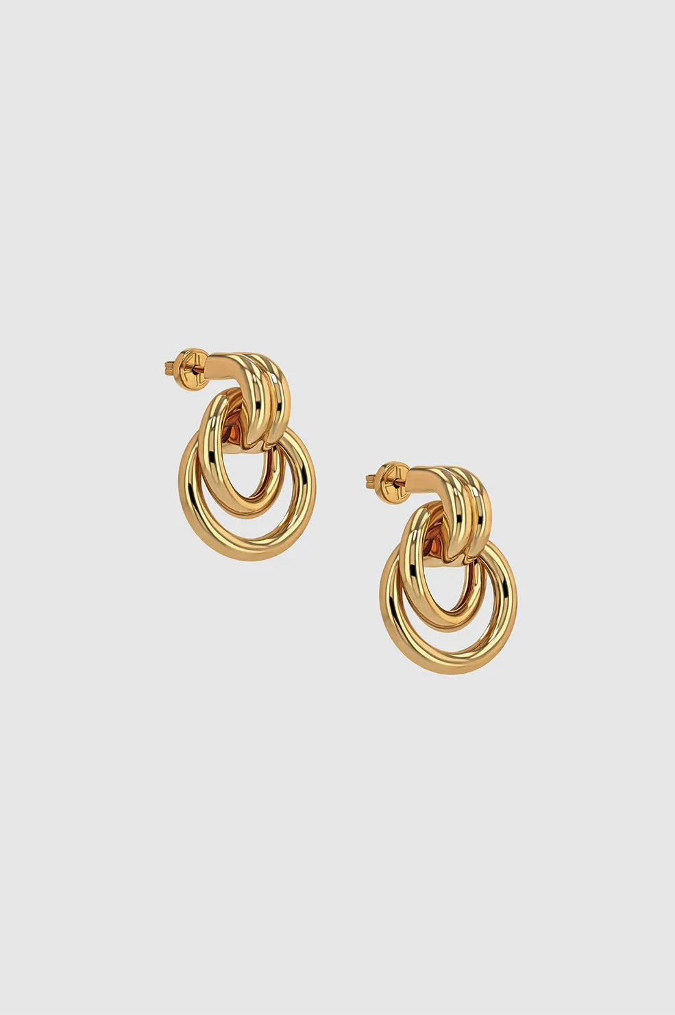 Anine Bing | Double Knot Earrings - Gold sold by Sister & Co product image thumbnail 3