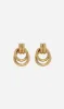 Anine Bing | Double Knot Earrings - Gold sold by Sister & Co