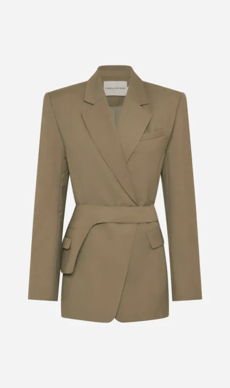 Camilla and Marc | Madero Blazer - Khaki sold by Sister & Co