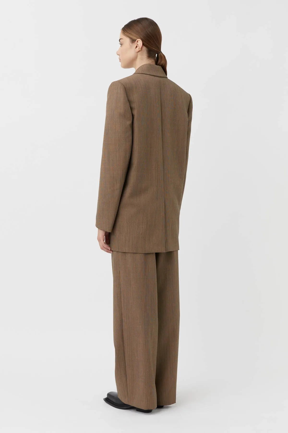 Camilla & Marc | Ria Tailored Pant - Camel Houndstooth sold by Sister & Co product image thumbnail 5