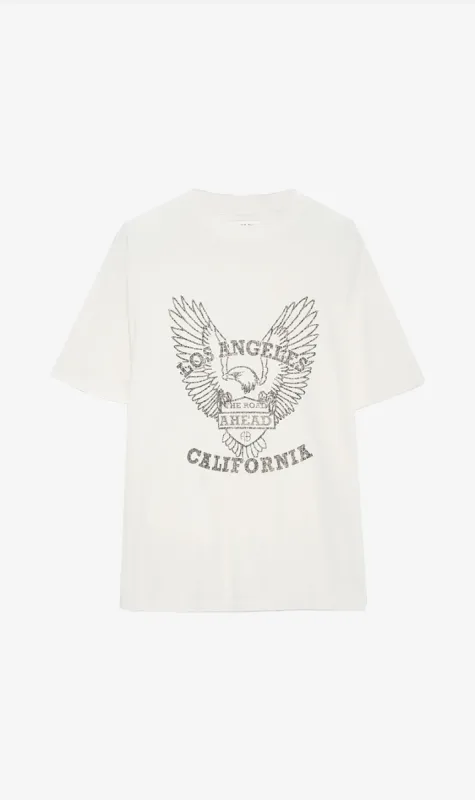 Anine Bing | Milo Tee Eagle - Off White sold by Sister & Co