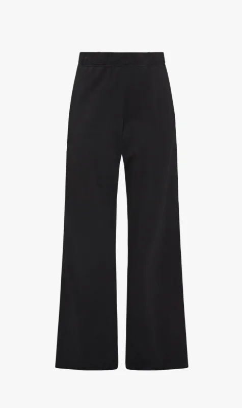 Bassike | Wide Leg Double Jersey Pant - Black sold by Sister & Co