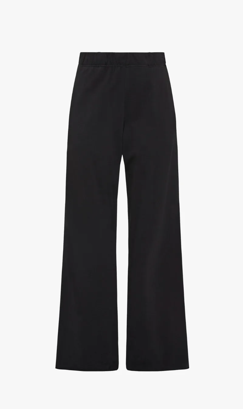 Bassike | Wide Leg Double Jersey Pant - Black sold by Sister & Co