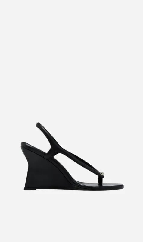 Paris Georgia | Valentina Wedge - Black sold by Sister & Co