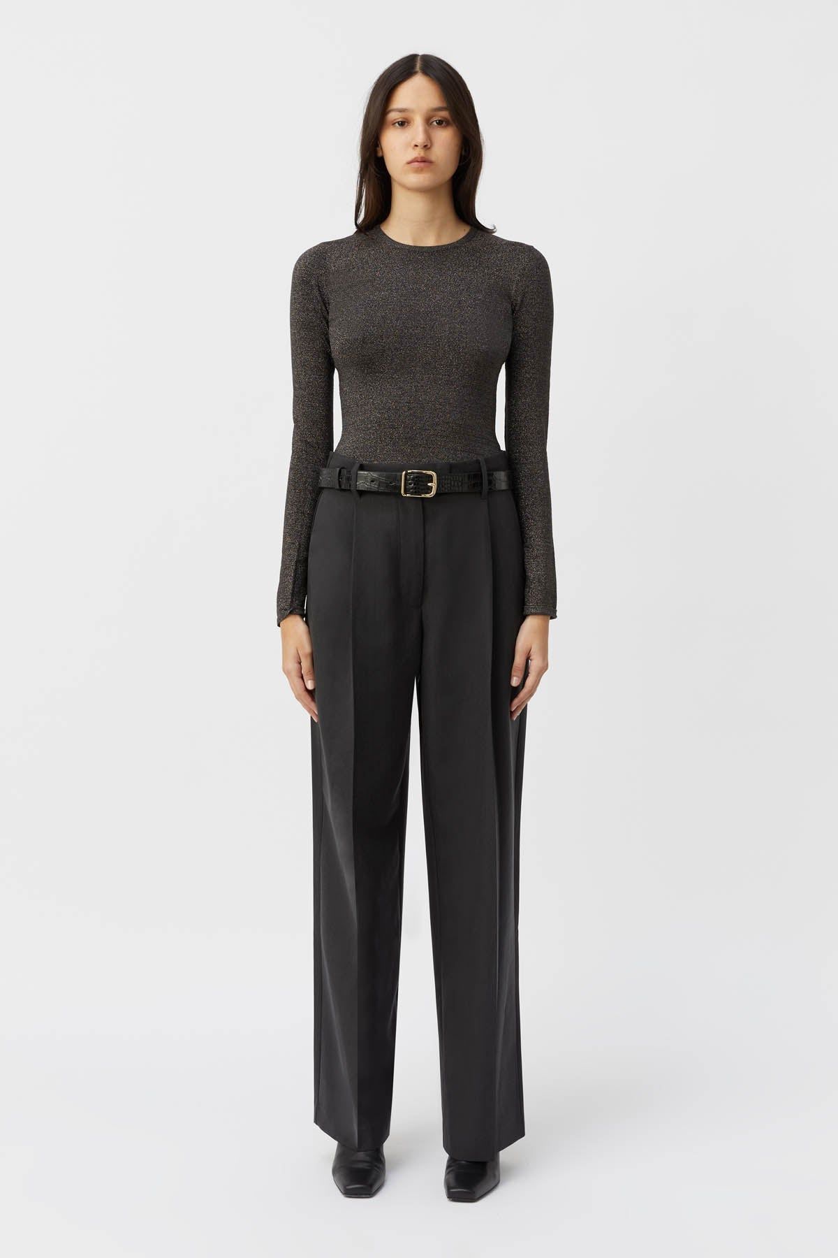 Camilla and Marc | Jaxon Knit Bodysuit - Charcoal sold by Sister & Co product image thumbnail 3