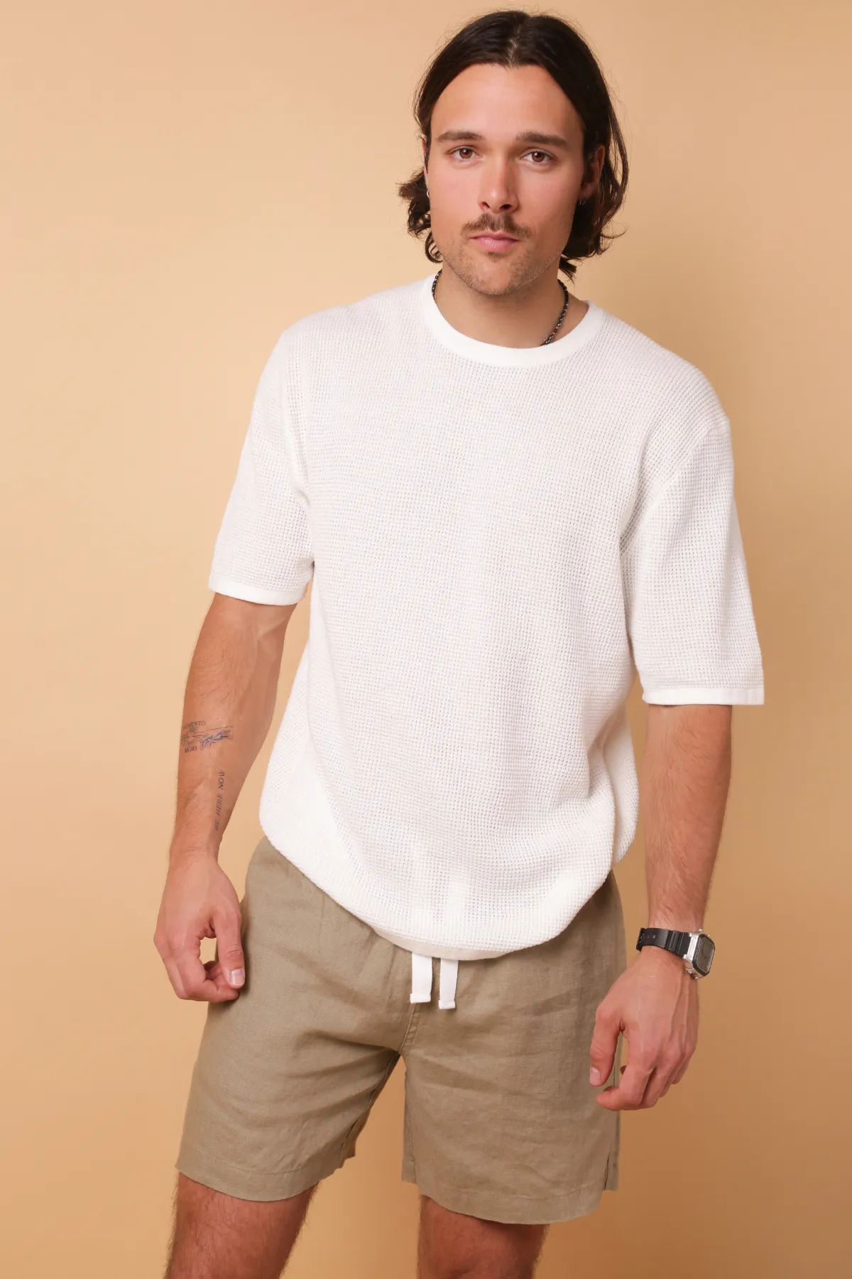 Kore Studios | Soft Knit Tee - White sold by Sister & Co product image thumbnail 3