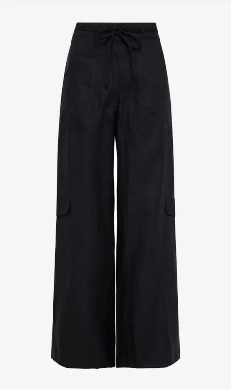 Faithfull The Brand | Relais Pants - Black sold by Sister & Co