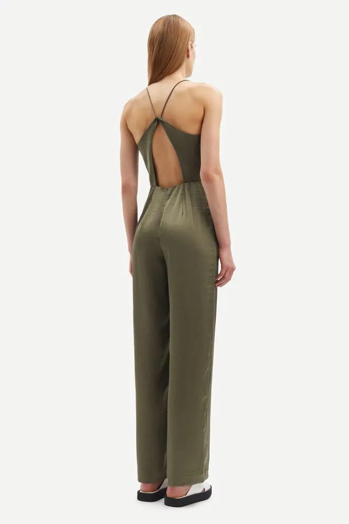 Samsoe Samsoe | Savilla Jumpsuit - Dusty Olive sold by Sisters & Co product image thumbnail 3