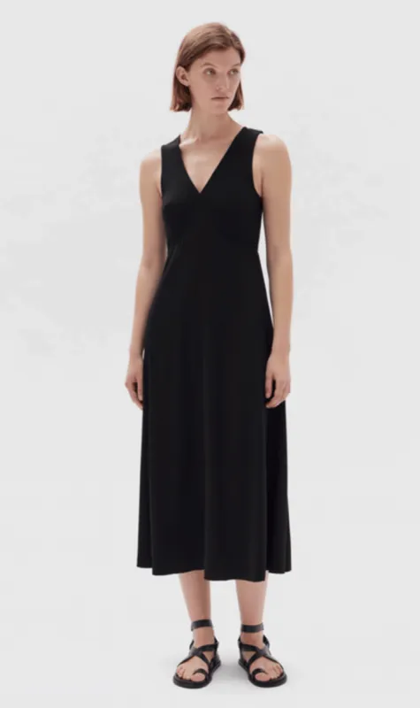 Assembly Label | Sabine Crepe Dress - Black sold by Sister & Co