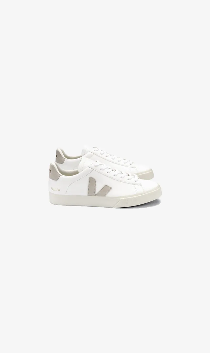 Veja | Campo Chromefree - Extra White Natural Suede sold by Sister & Co