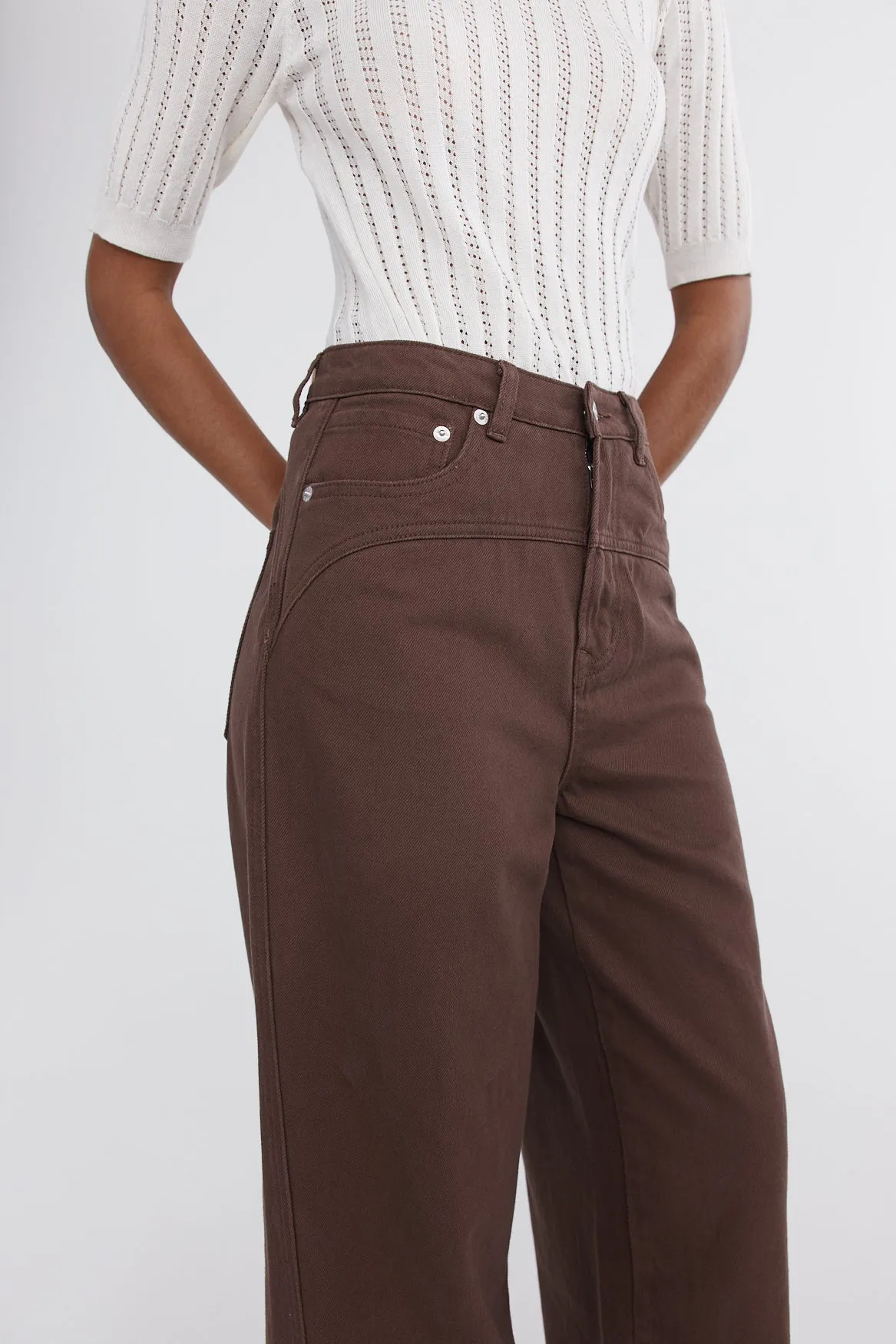 Marle | Curve Seam Jean - Washed Plum sold by Sister & Co product image thumbnail 2