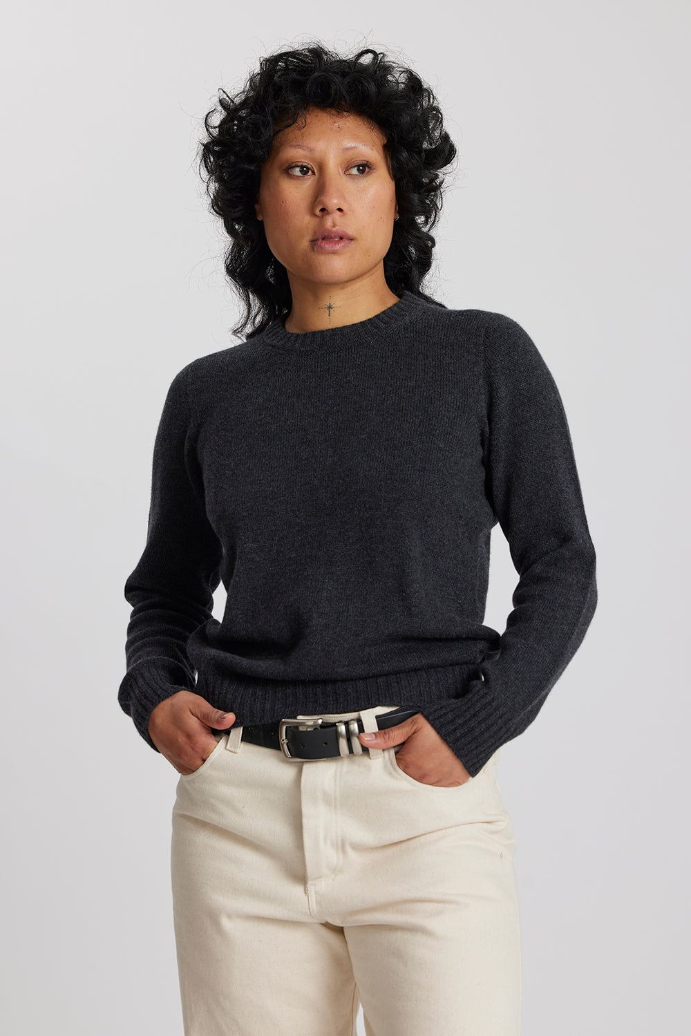 Standard Issue | Cashmere Pullover - Carbon sold by Sister & Co product image thumbnail 2
