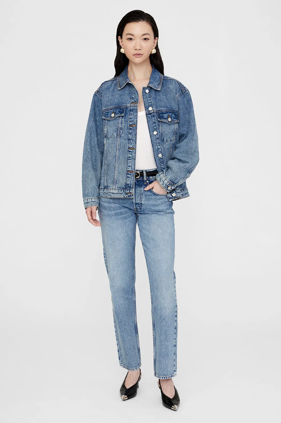 Anine Bing | Rory Jacket - Vintage Indigo sold by Sister & Co product image thumbnail 2