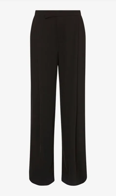 ST. AGNI | Overlap Waist Trousers - Black sold by Sister & Co
