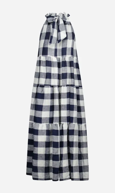 Caitlin Crisp x Sisters | Adrift Dress - Blue Gingham sold by Sister & Co