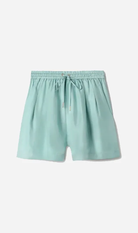 Silk Laundry | Twill Slouch Shorts - Mist sold by Sister & Co