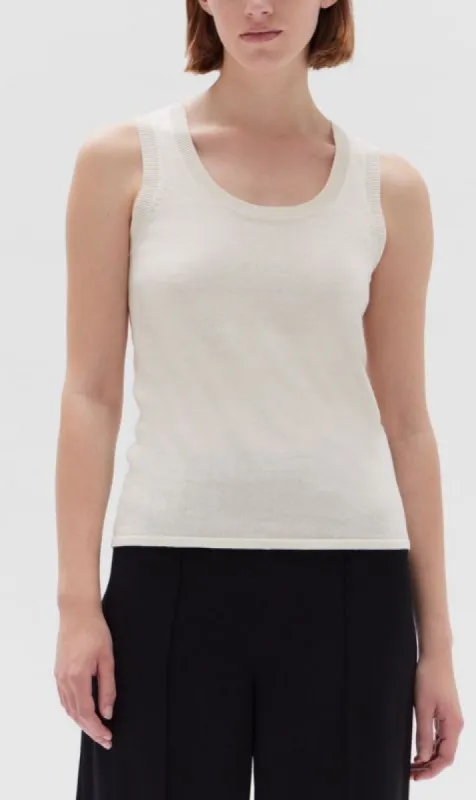 Assembly Label | Delilah Knit Tank - Antique White sold by Sister & Co