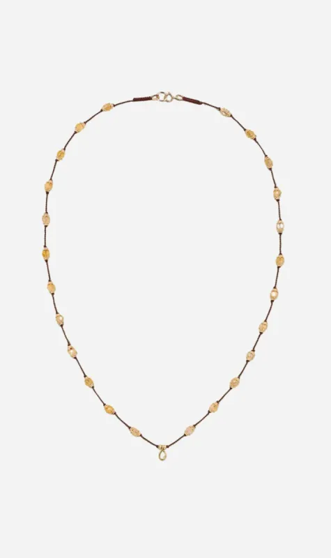 Tityaravy | Sriphala Talisman - Citrine/Garnet sold by Sister & Co