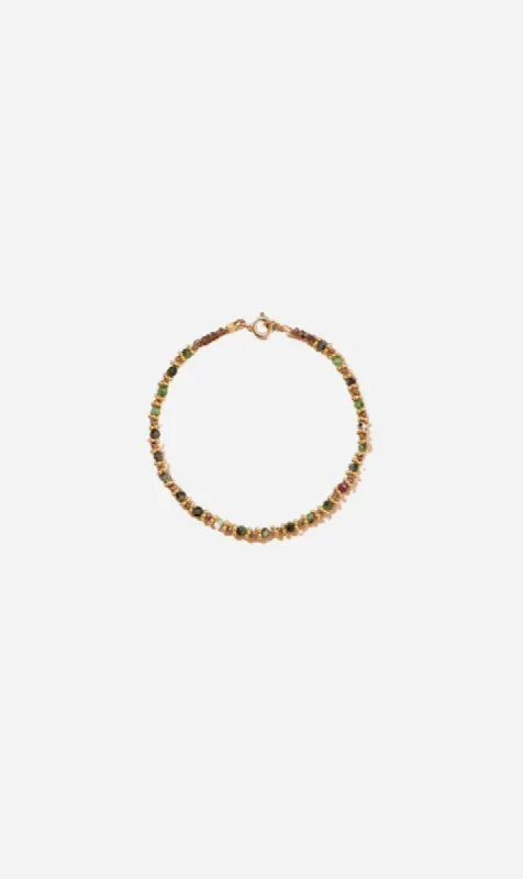 Tityaravy | Kamala Bracelet - Beige/Rubis Zoïsite sold by Sister & Co