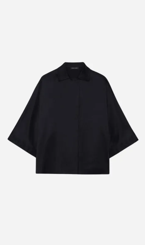 Anine Bing | Julia Shirt - Black sold by Sister & Co