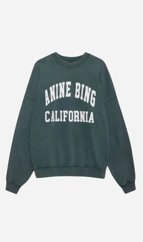 Anine Bing | Miles Sweatshirt - Dark Sage sold by Sister & Co