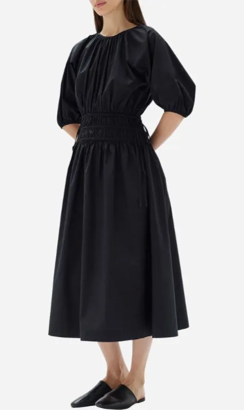 Assembly Label | Fleur Poplin Dress - Black made by Assembly Label