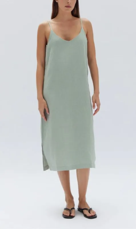 Assembly Label | Linen Slip Dress - Nettle sold by Sister & Co