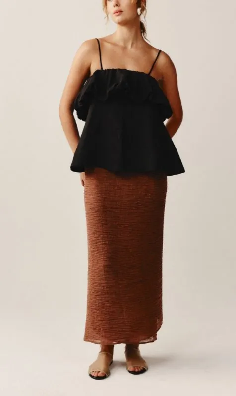 Marle | Fleur Top - Black sold by Sister & Co