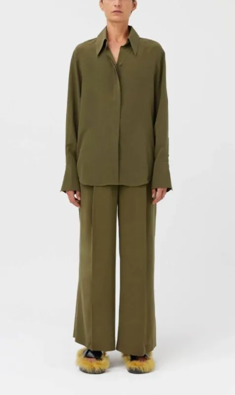 Camilla And Marc | Olivier Blouse - Khaki sold by Sister & Co