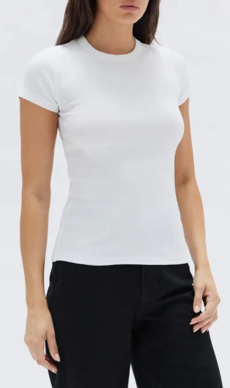 Assembly Label | Ciel Rib Tee - White sold by Sister & Co