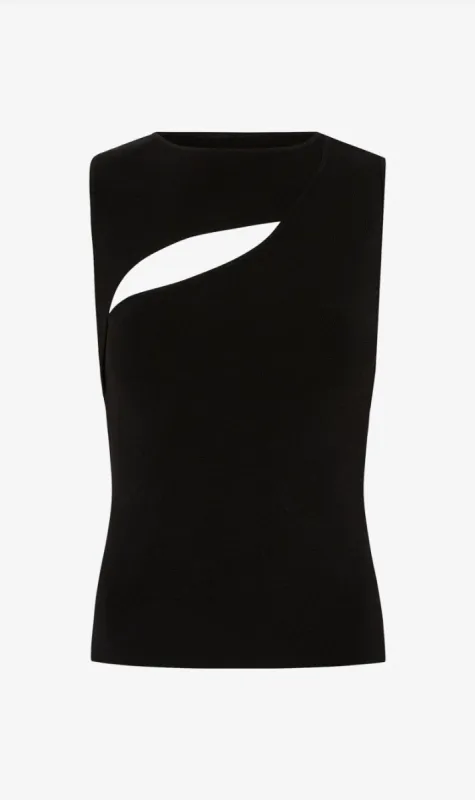 SIR The Label | Nadja Cut Out Tank - Black sold by Sister & Co